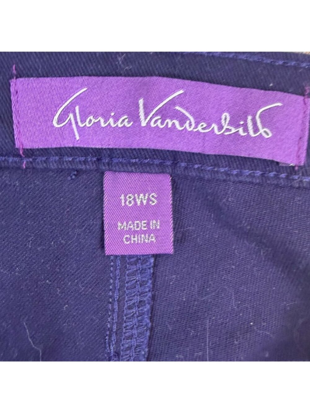 Gloria Vanderbilt Womens Amanda Jeans Straight Leg Plus Size 18WS image 4